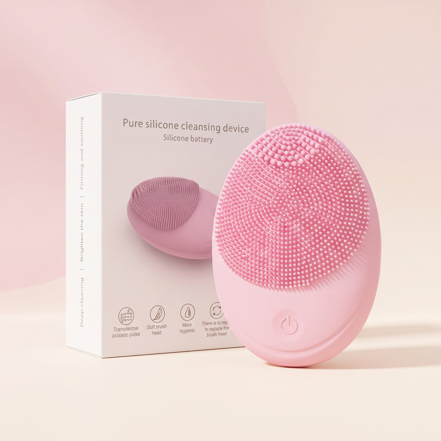Limpiador Facial de Silicona SEYA — Cepillo Eléctrico Sónico Recargable para Rostro | Skincare Premium Coreano